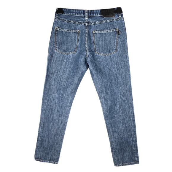 DKNY Mott Straight Jeans Womens 16 Blue Medium Wash Mid Rise Stretch Denim - Picture 5 of 10